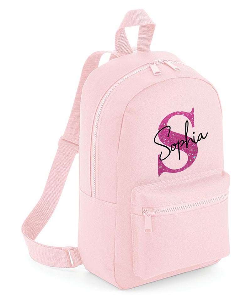 Personalised Girls Boys Backpack Bag Mini School PE Club Nursery Any Name Rucksack