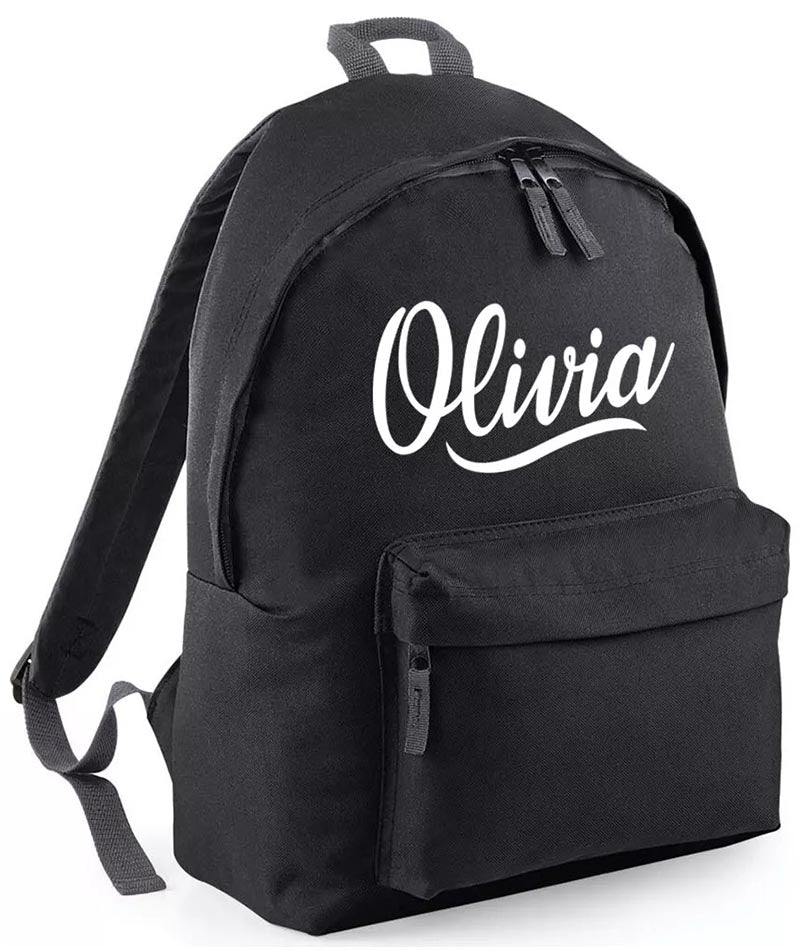 Personalised School Backpack Bags Kids Any Name Text Girls Boys Rucksack PE Kit