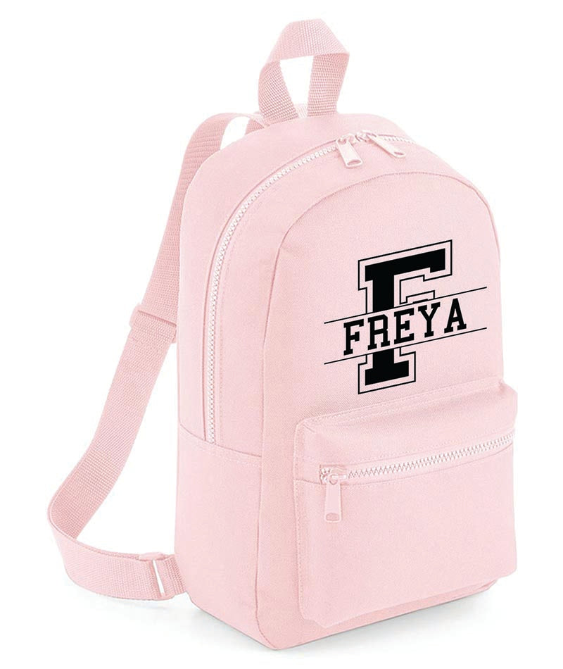 Personalised Girls Boys Backpack Bag Mini School PE Club Nursery Any Name Rucksack