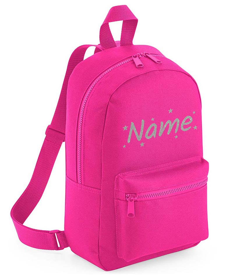 Personalised Girls Backpack Bag Mini School PE Club Nursery Any Name Rucksack