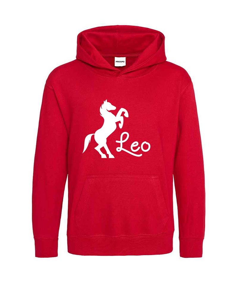 Personalised Equestrian Glitter Hoodie Custom Printed Name Girls Hoodies Jumper