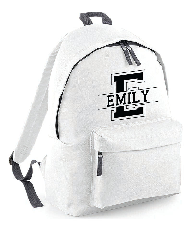 Personalised School Backpack Bag Any Name Text Kids PE Kit Girls Boys Gift