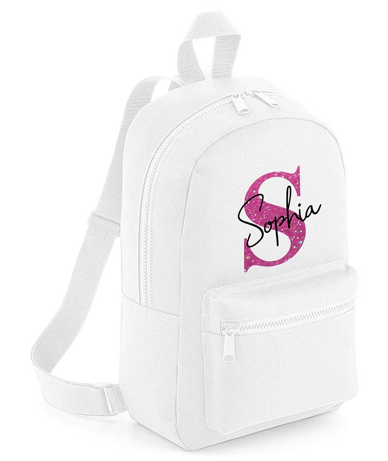 Personalised Girls Boys Backpack Bag Mini School PE Club Nursery Any Name Rucksack