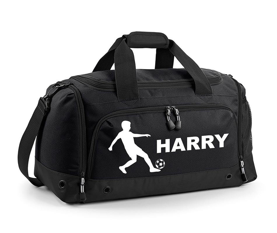 Personalised Football Holdall With Your Name Or Club Kids Boys Men Kit Bag