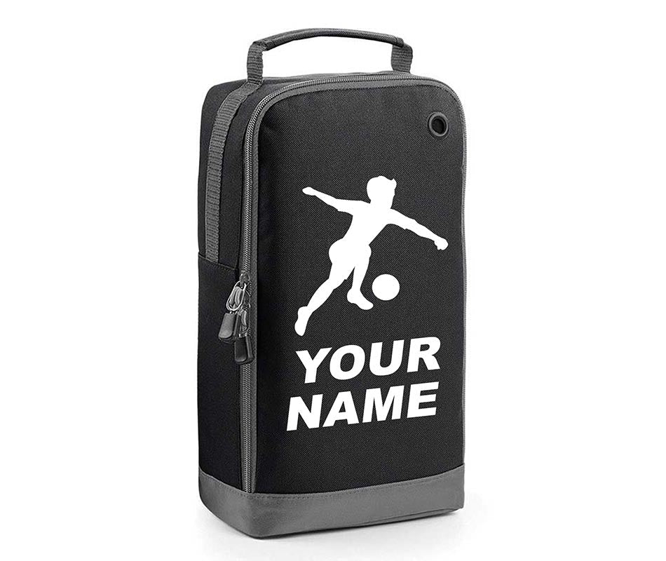 Personalised Any Name Children Football Player Boot Bag Boys Rugby Kids Sports PE Kit Bag