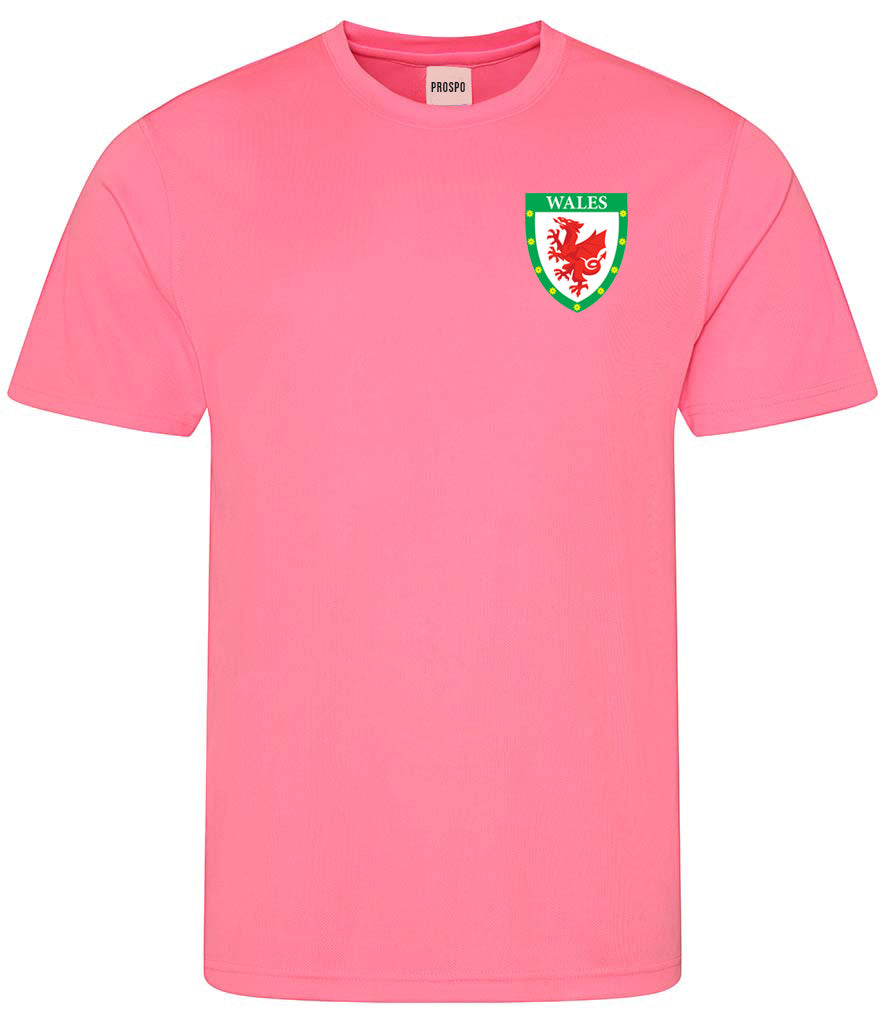 Personalised Wales Style Football Kits Pink & White Customised Shirts and Shorts