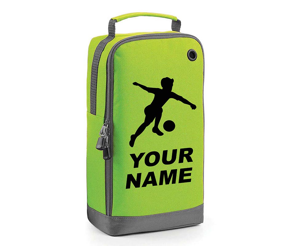 Personalised Any Name Children Football Player Boot Bag Boys Rugby Kids Sports PE Kit Bag