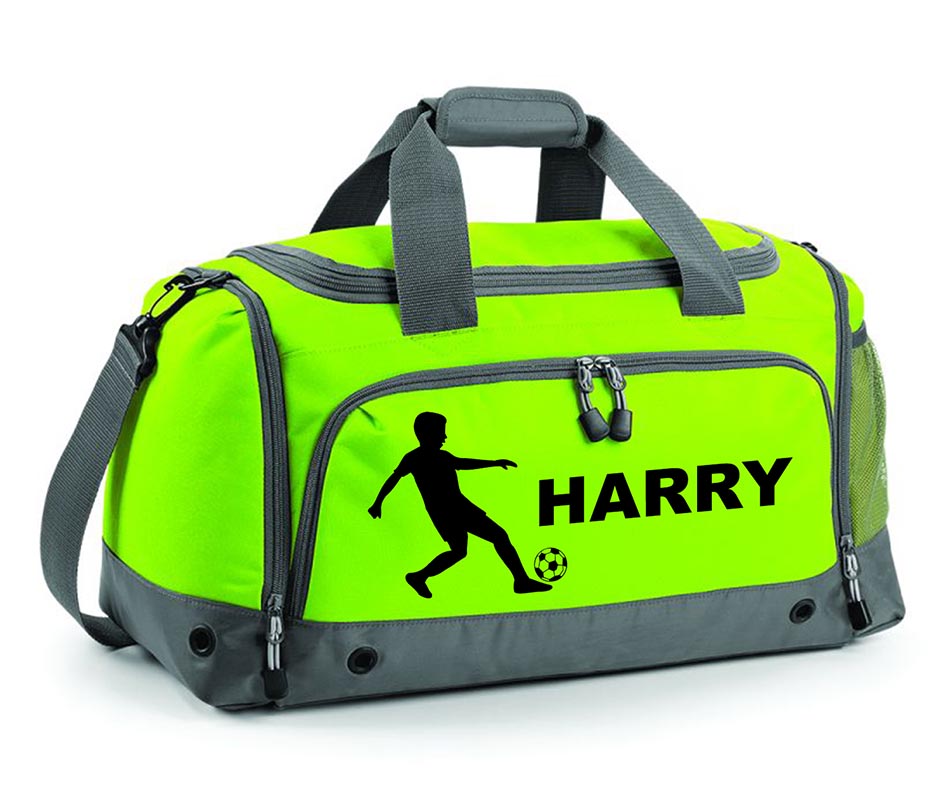 Personalised Football Holdall With Your Name Or Club Kids Boys Men Kit Bag