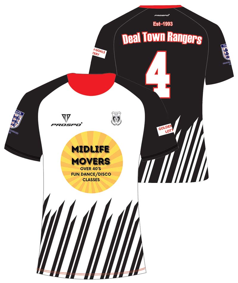 Deal Town Rangers Home Shirt - MIDLIFE Movers