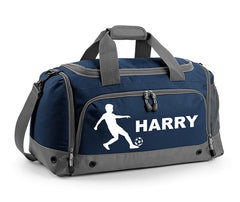 Personalised Football Holdall With Your Name Or Club Kids Boys Men Kit Bag