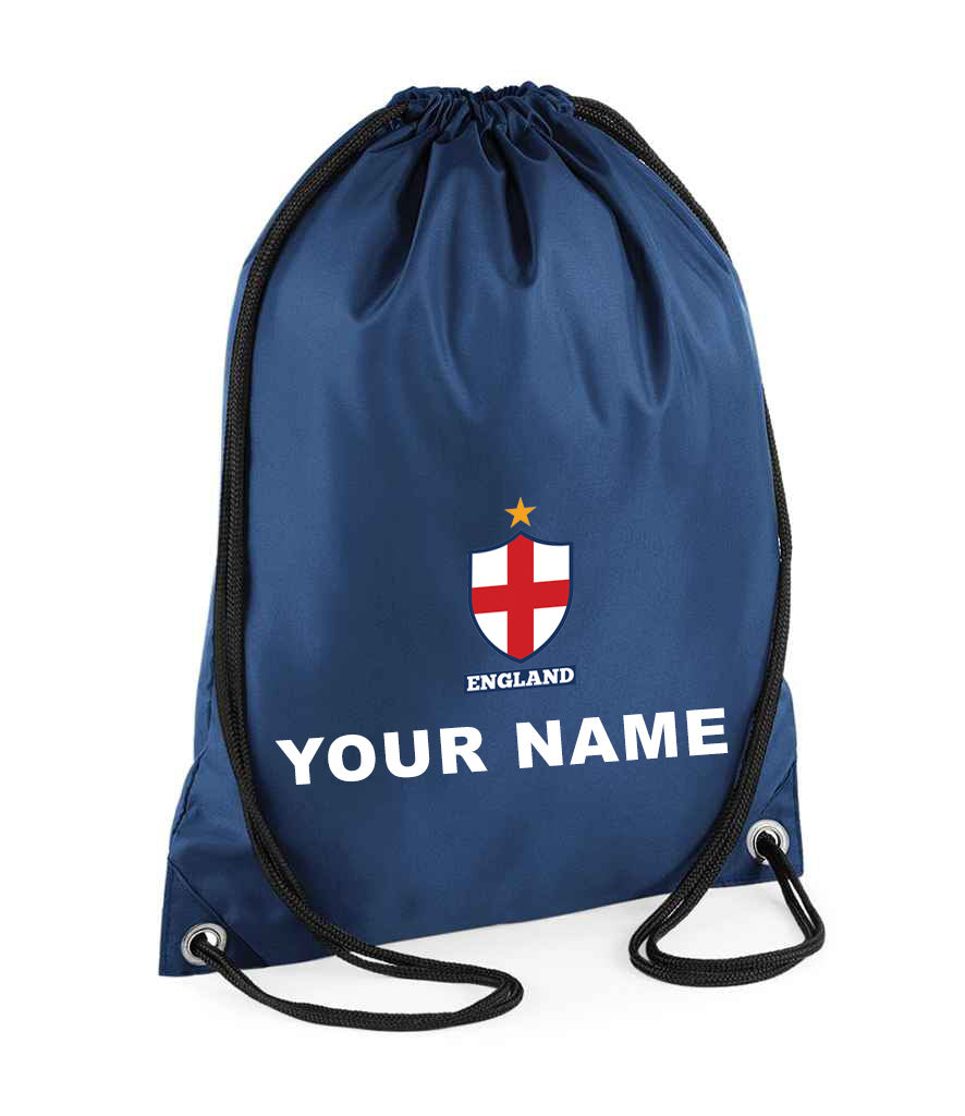 Children Personalised England Flag Badge Football Kits