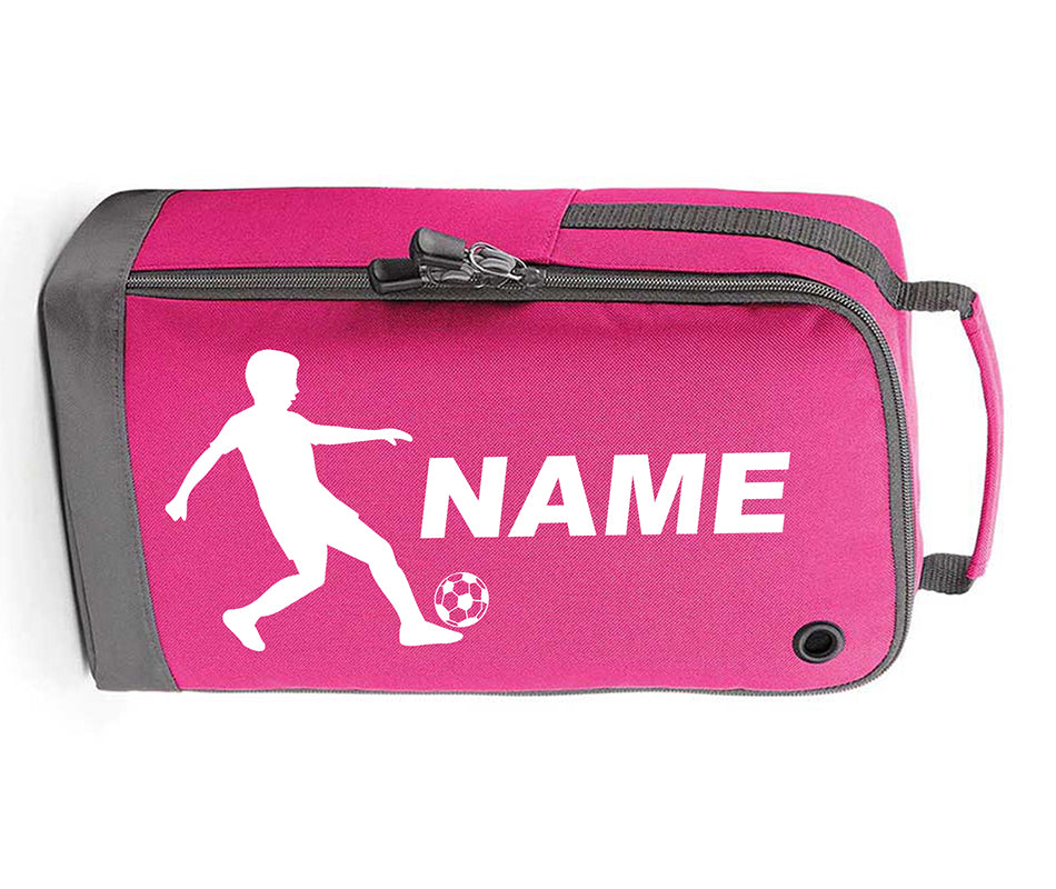 Personalised Any Name Children Football Player Boot Bag Boys Rugby Kids Sports PE Kit Bag