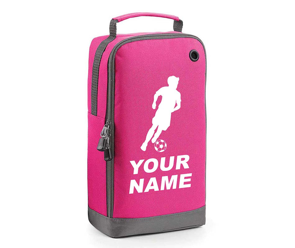 Personalised Any Name Children Football Player Boot Bag Boys Rugby Kids Sports PE Kit Bag