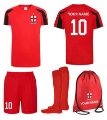 Childrens Personalised England Football Flag Badge Kits