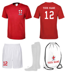 Children Personalised England Flag badge Sports Football Kits