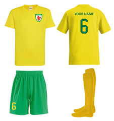 Personalised Wales Style Football Kits Custom Sports Shirts Shorts and Socks