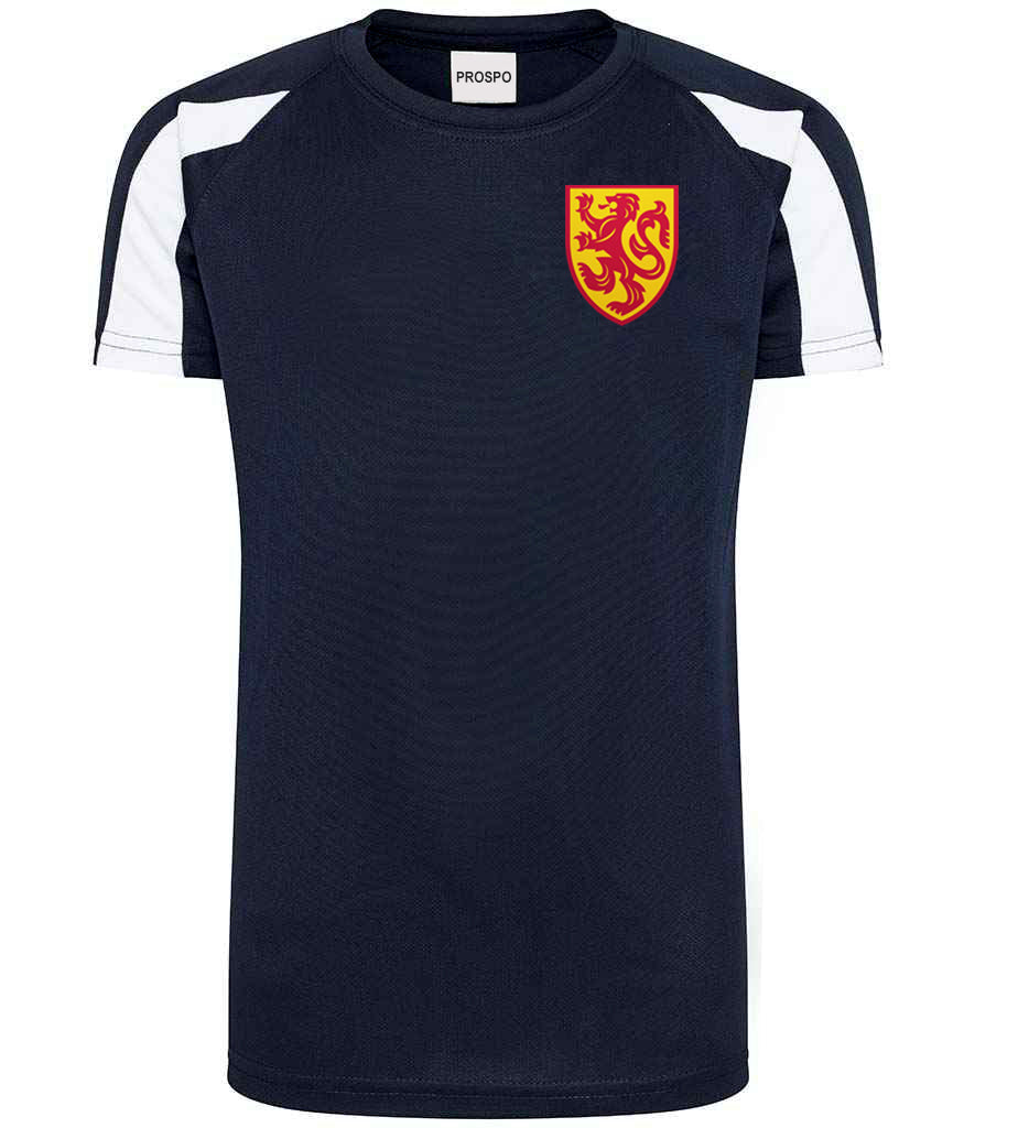 Personalised Scotland Style Football Kits Navy and White Custom Football Shirts